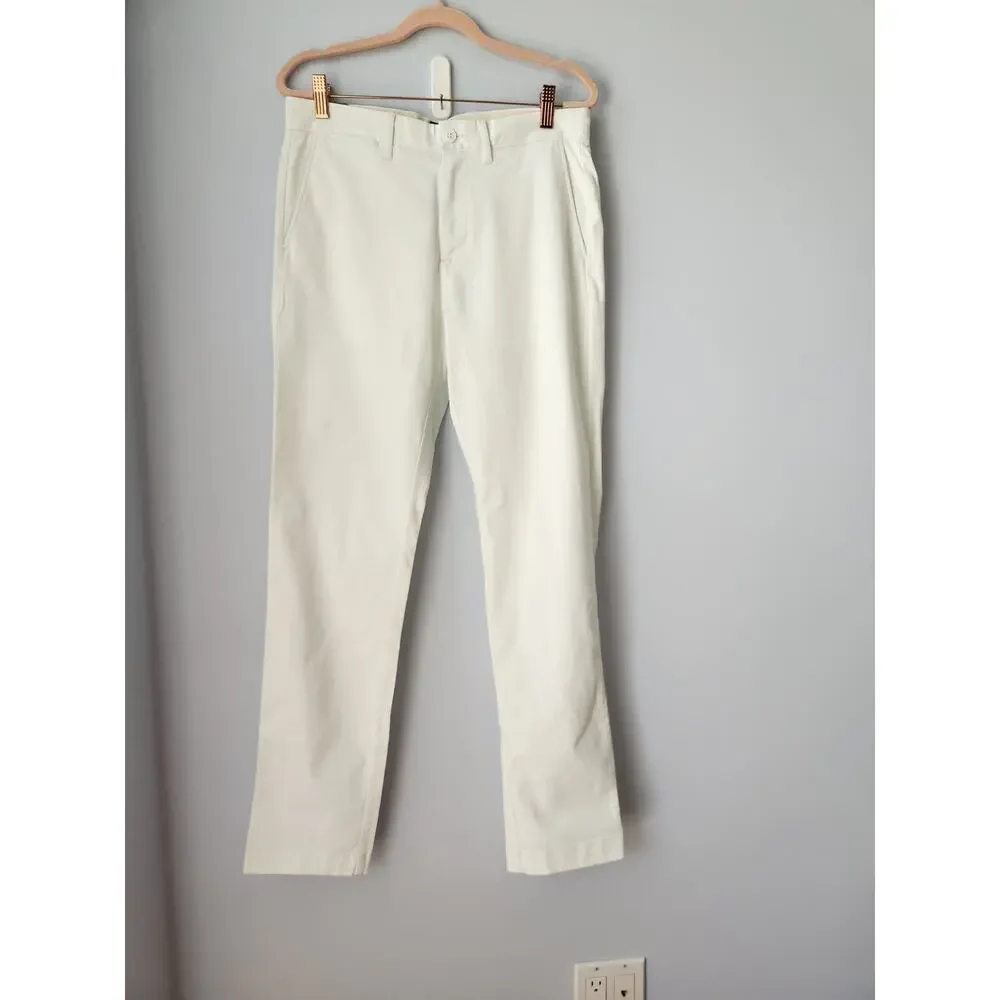 NWT J. Crew Men's 770™ Straight-fit stretch chino pant White 29/32